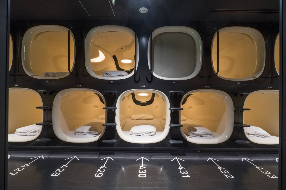 Nine Hours Shinjuku North capsule hotel, Shin Okubo.
