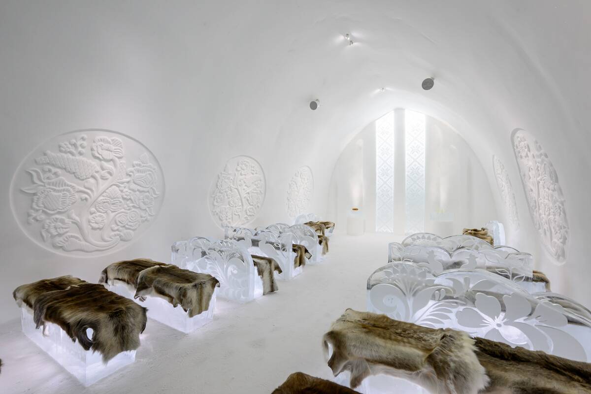 Sweden's Icehotel Takes Shape