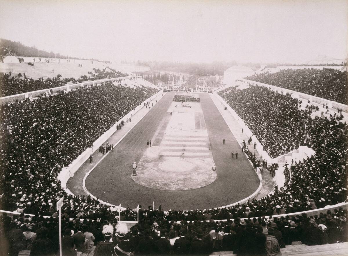 View Of The First Modern Olympic Games In Athens 1896