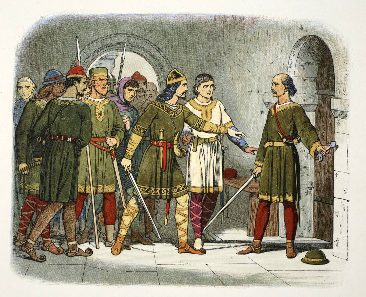 William De Breteuil Defends The Treasury Winchester Hampshire 1100 (1864)