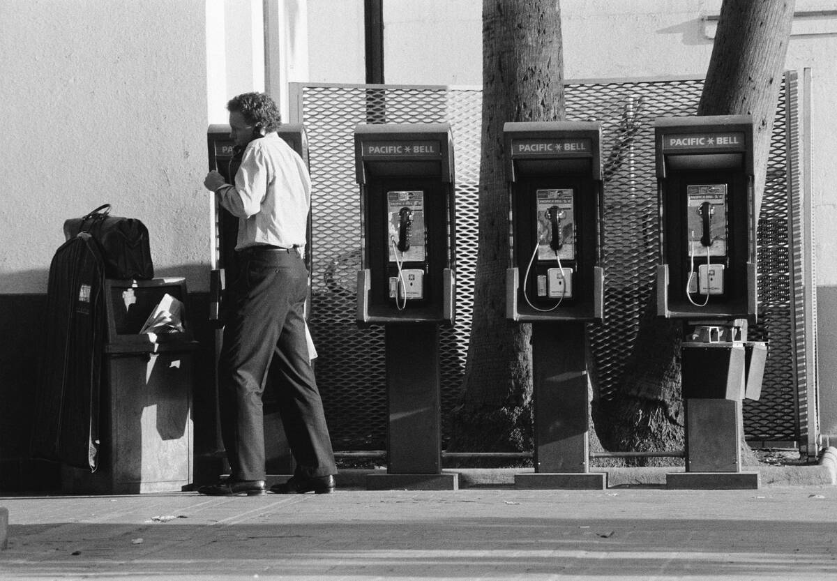 1991 Pacific Bell Payphone Booth in Los Angeles