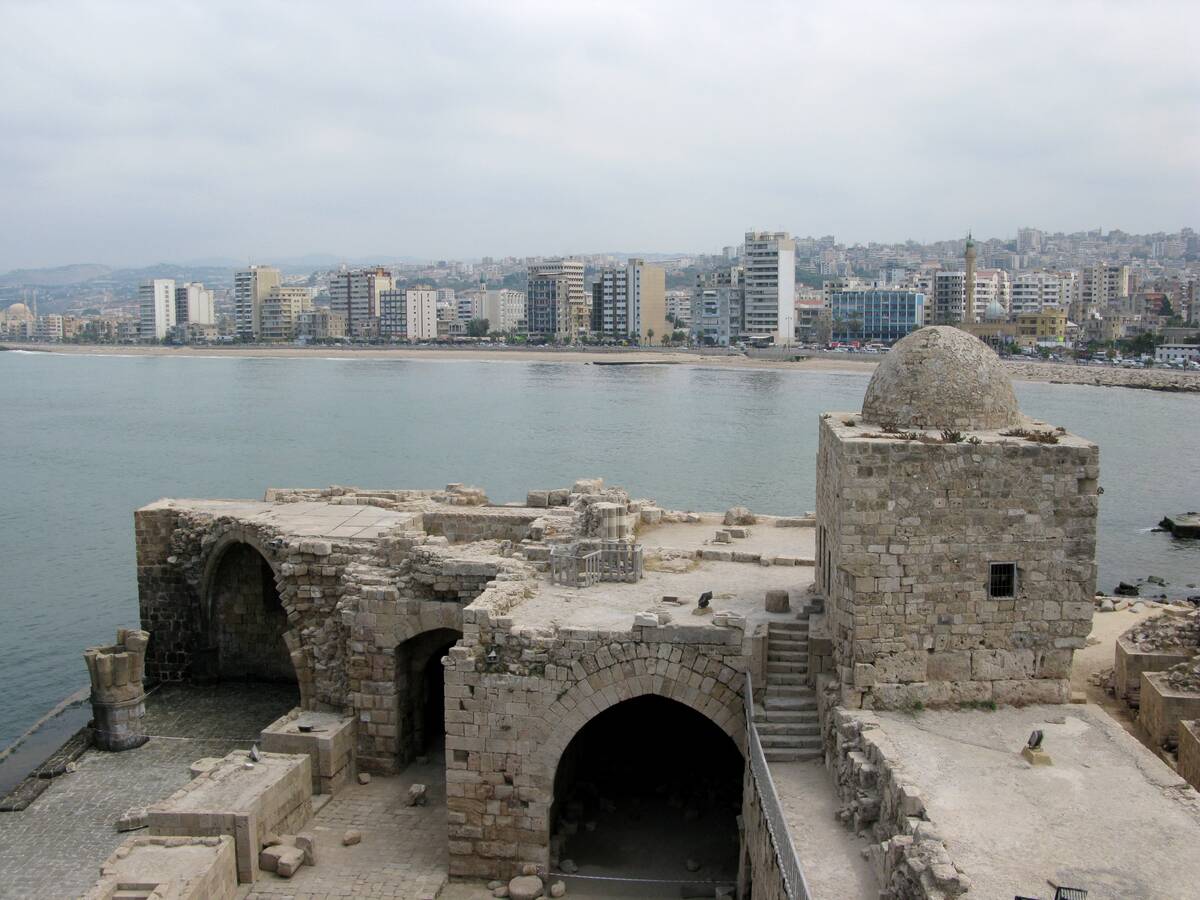View_from_Sidon_Sea_Castle,_Sidon,_Lebanon