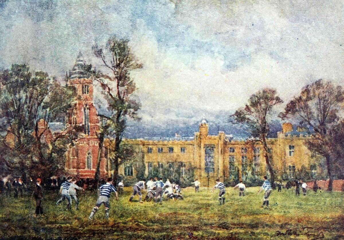 A rugby match.