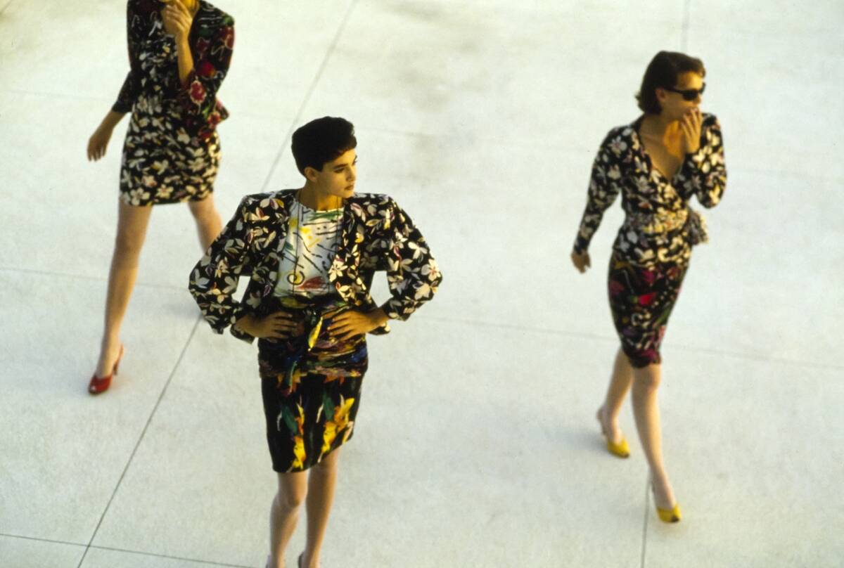 Ashley Richardson, Daniela Ghione, and Laetitia Firmin-Didot in Emanuel Ungaro Ensembles, Vogue