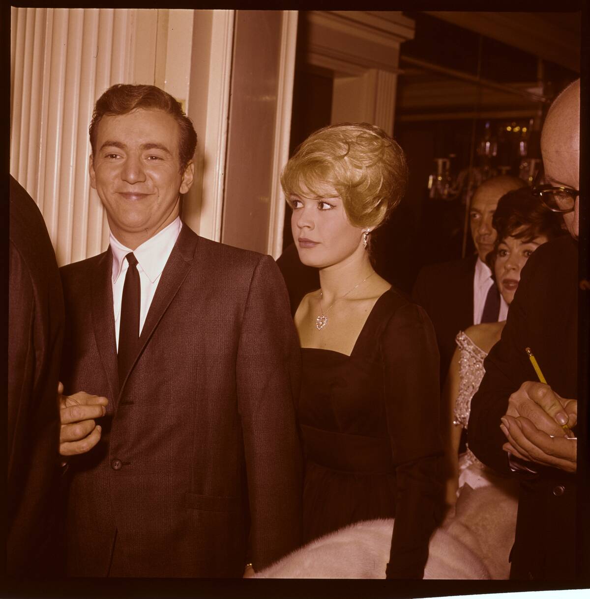 Bobby Darin and Sandra Dee with Reporters