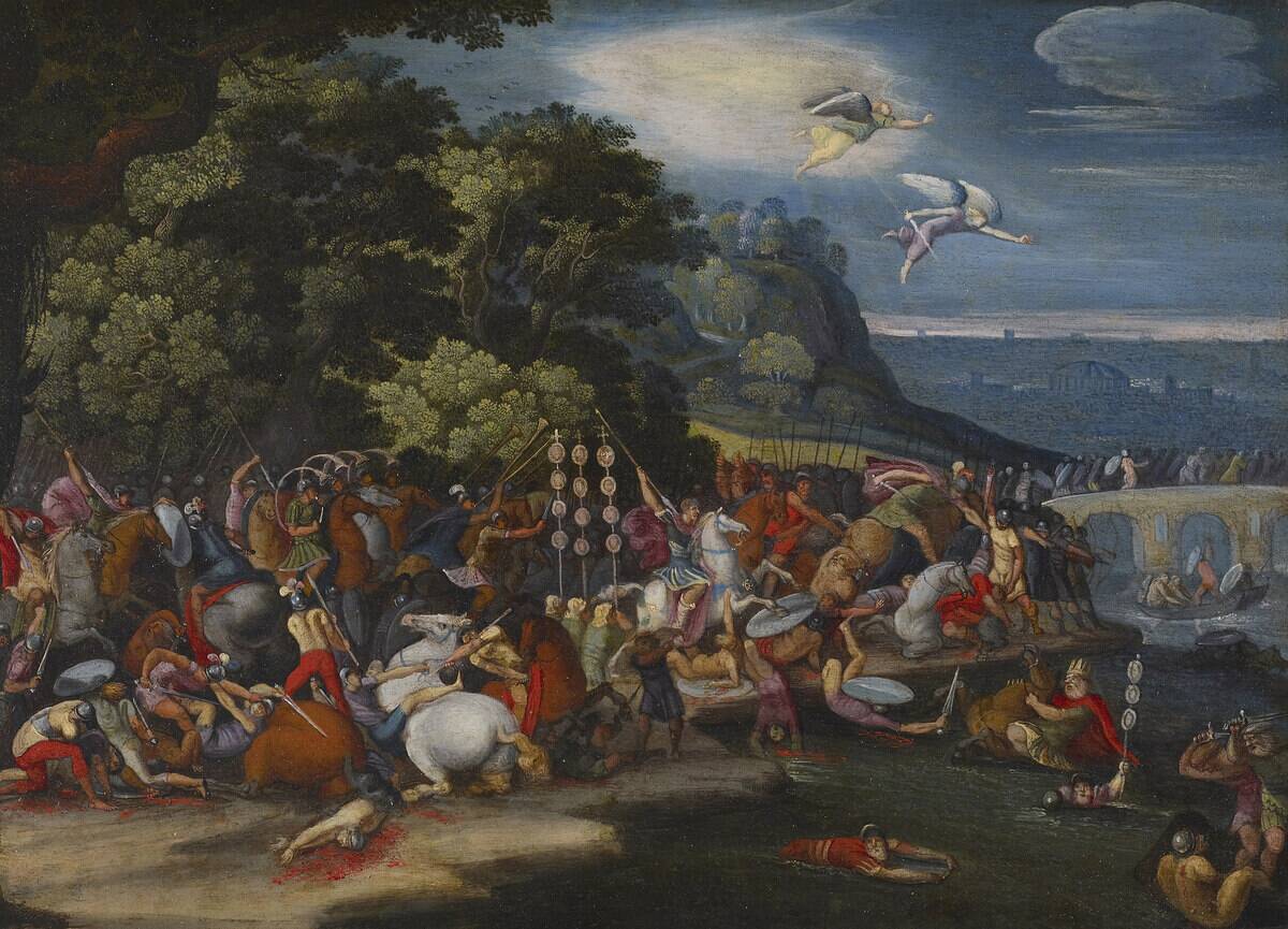 Constantine The Great At The Milvian Bridge