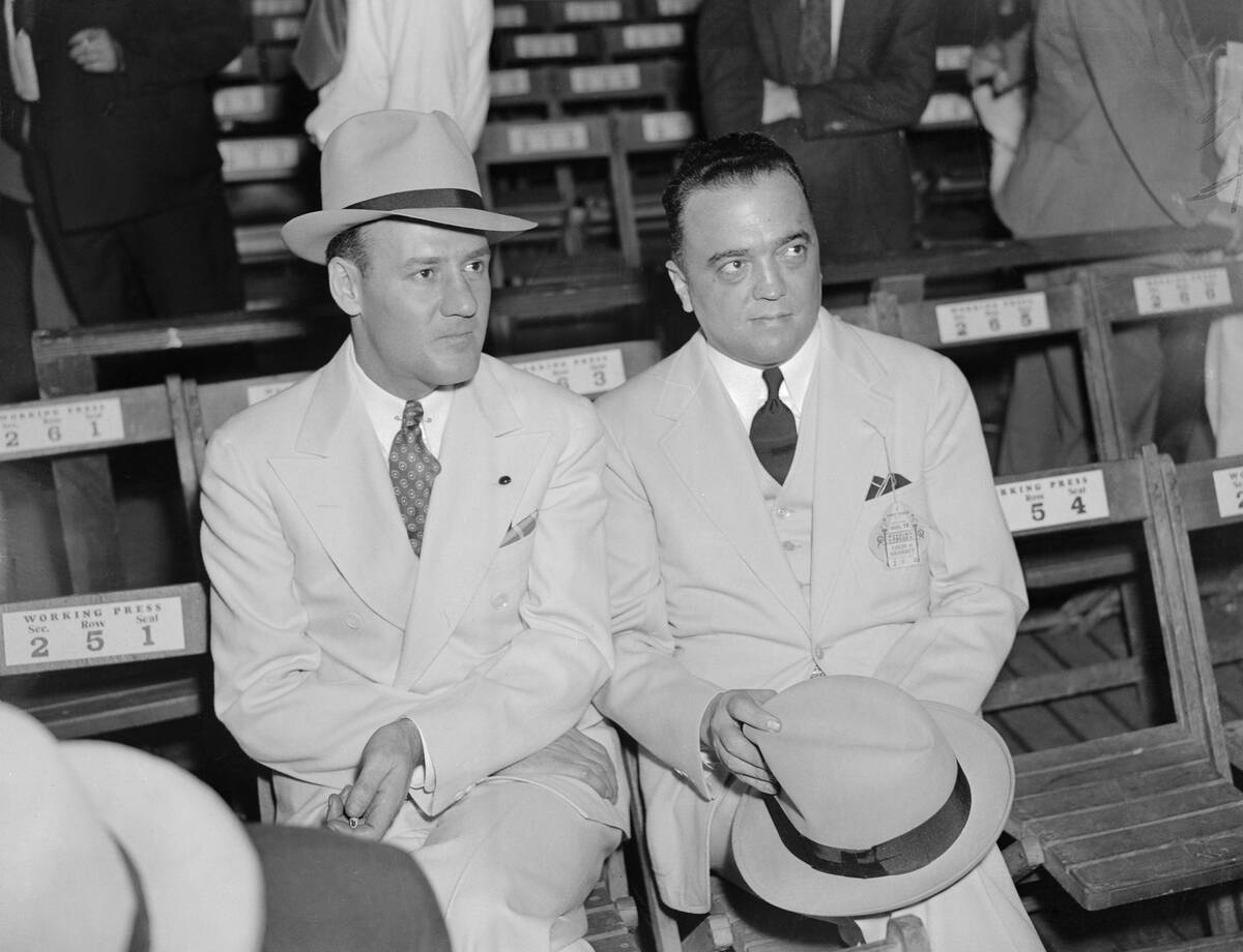J. Edgar Hoover and Clyde Tolson at Louis-Sharkey Fight