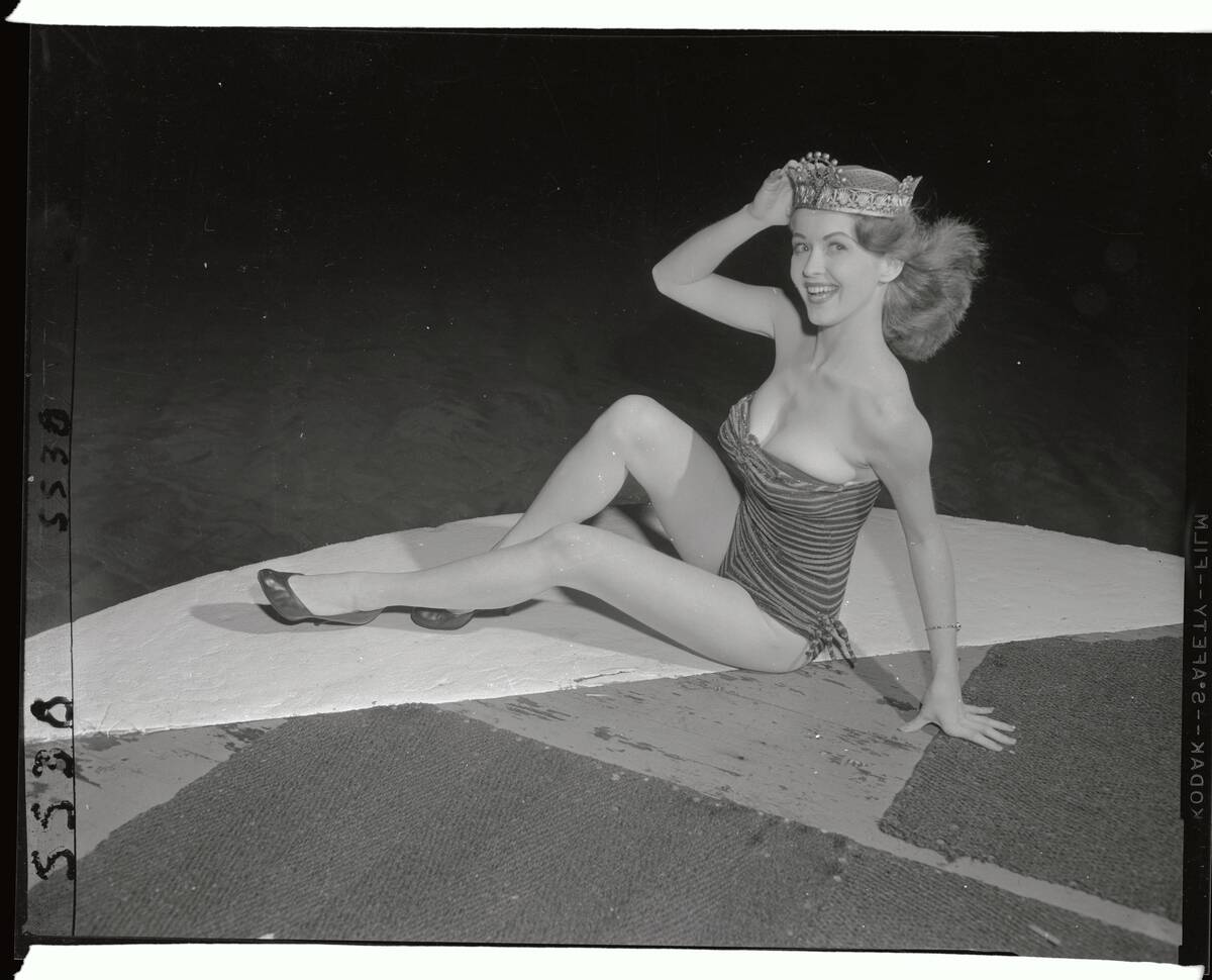 Miss New York State Wearing Swimsuit and Crown