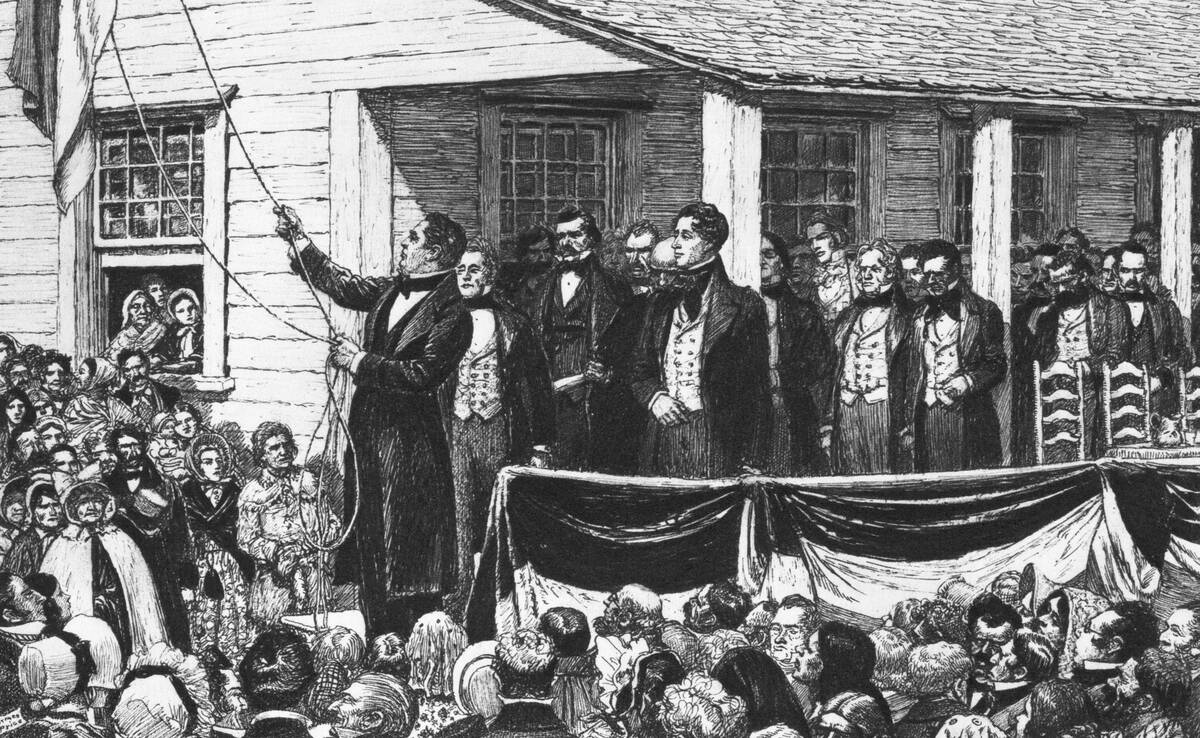 President A. Jones, Annexation Ceremony