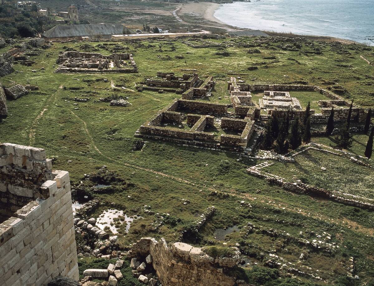 The ruins of ancient city of Byblos