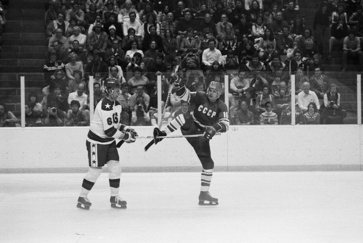 USA vs USSR Ice Hockey Game at 1980 Olympics