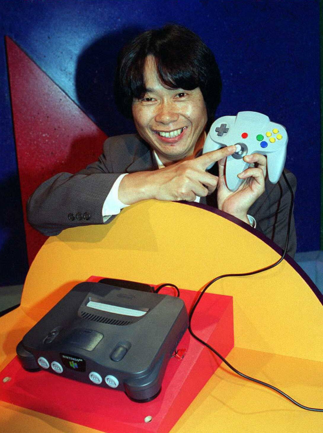 Video game designer, Shigeru Miyamoto from Japan,