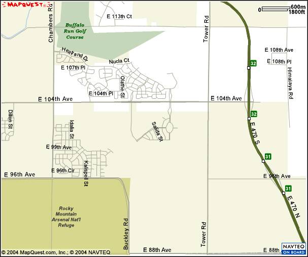 Adams County detail map from MapQuest utilizing Navteq On Board technology. (www.mapquest.com)
