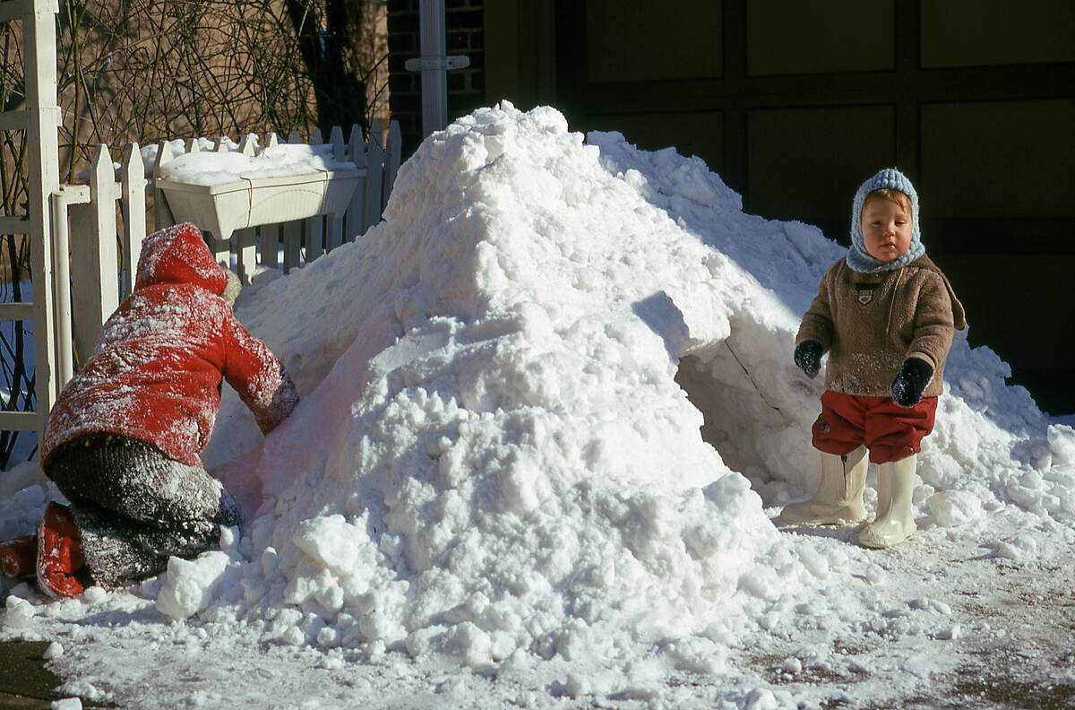 Building A Snow Fort In Rego Park