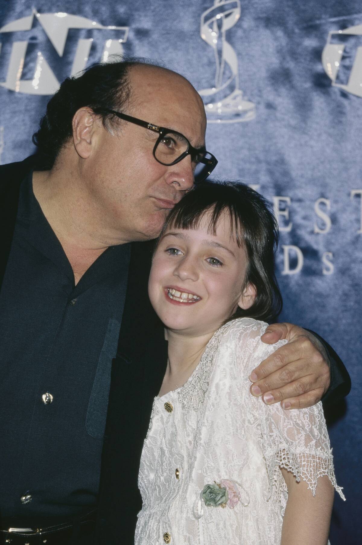Danny DeVito And Mara Wilson Attend 1997 ShoWest Awards