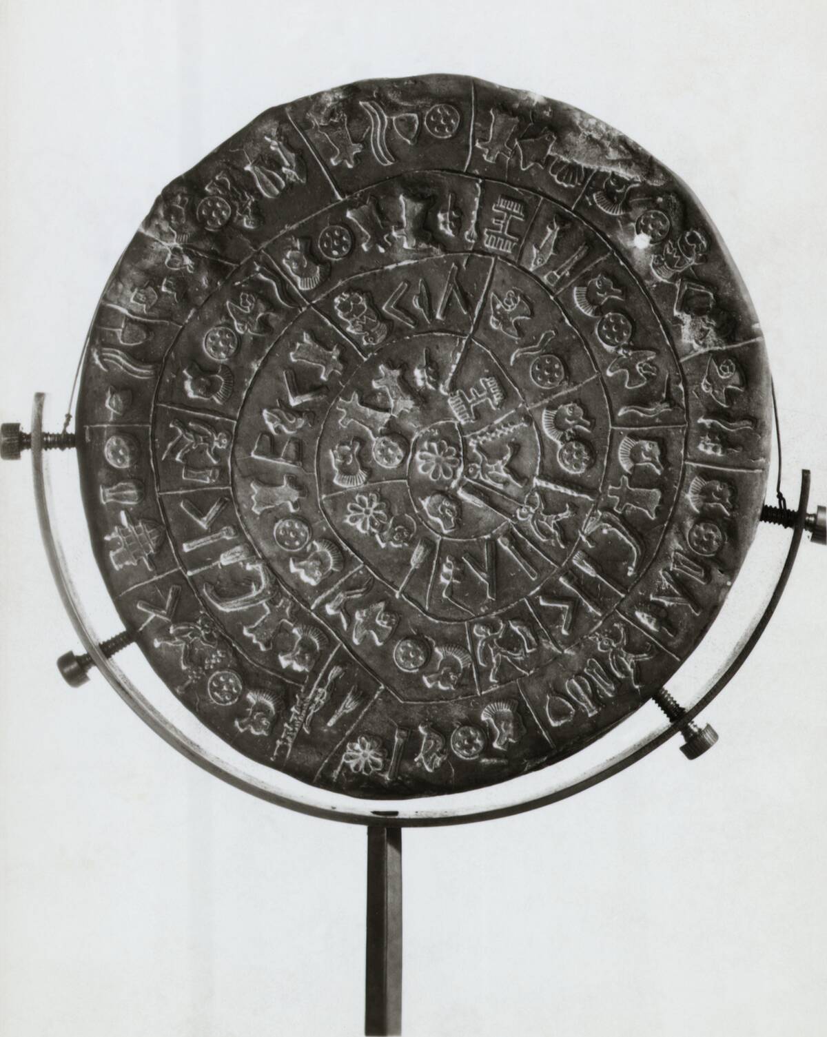 Disc Of Phaistos At Heraklion Museum