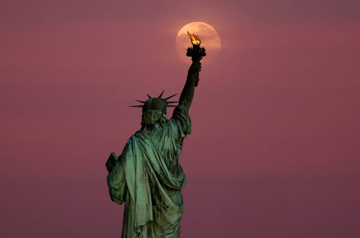 Flower Moon Rises in New York City