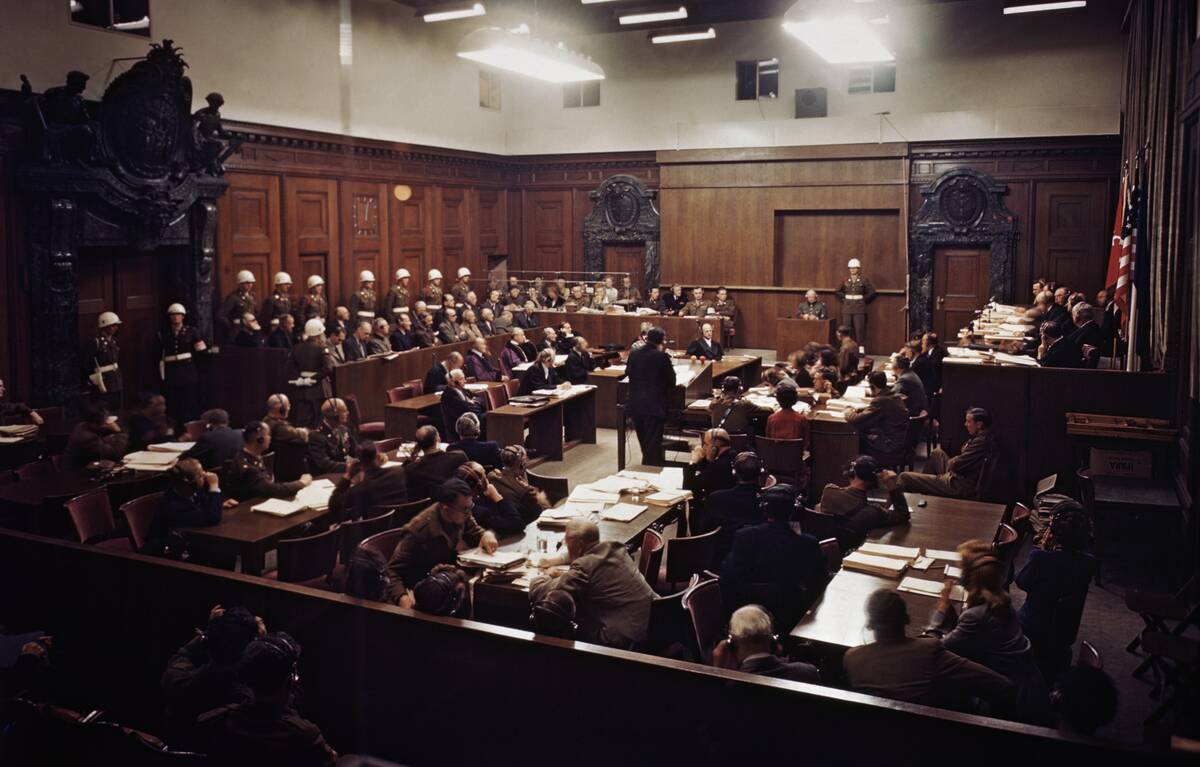 General View Of The Nuremburg Trial