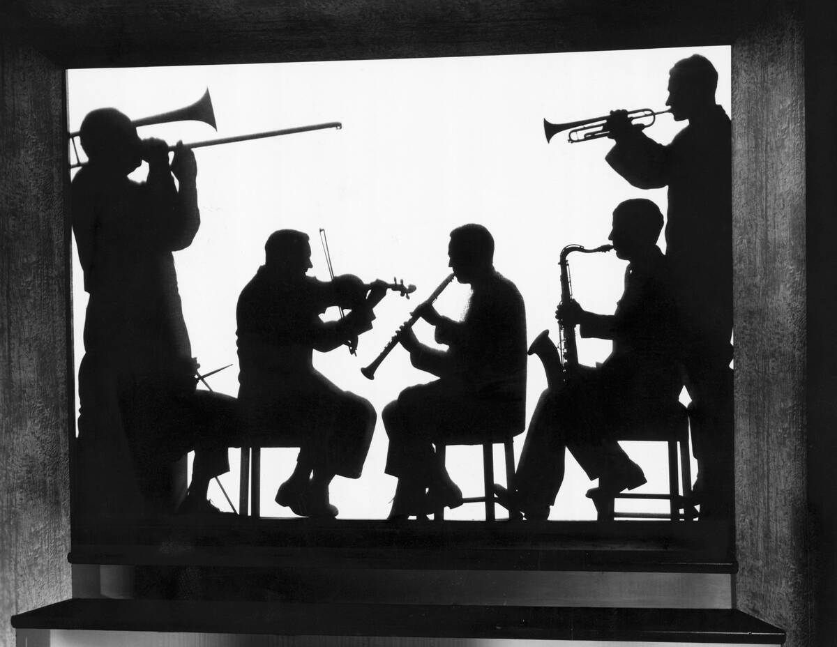 Silhouette of the Jimmy Dorsey Orchestra