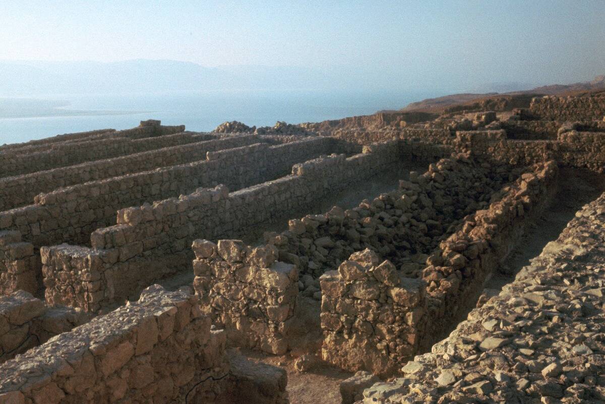 Storerooms in Masada, 1st century BC.