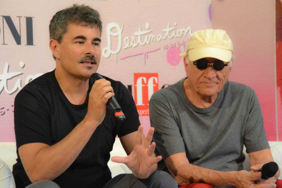 The director (L) Paolo Genovese at the Giffoni Film Festival
