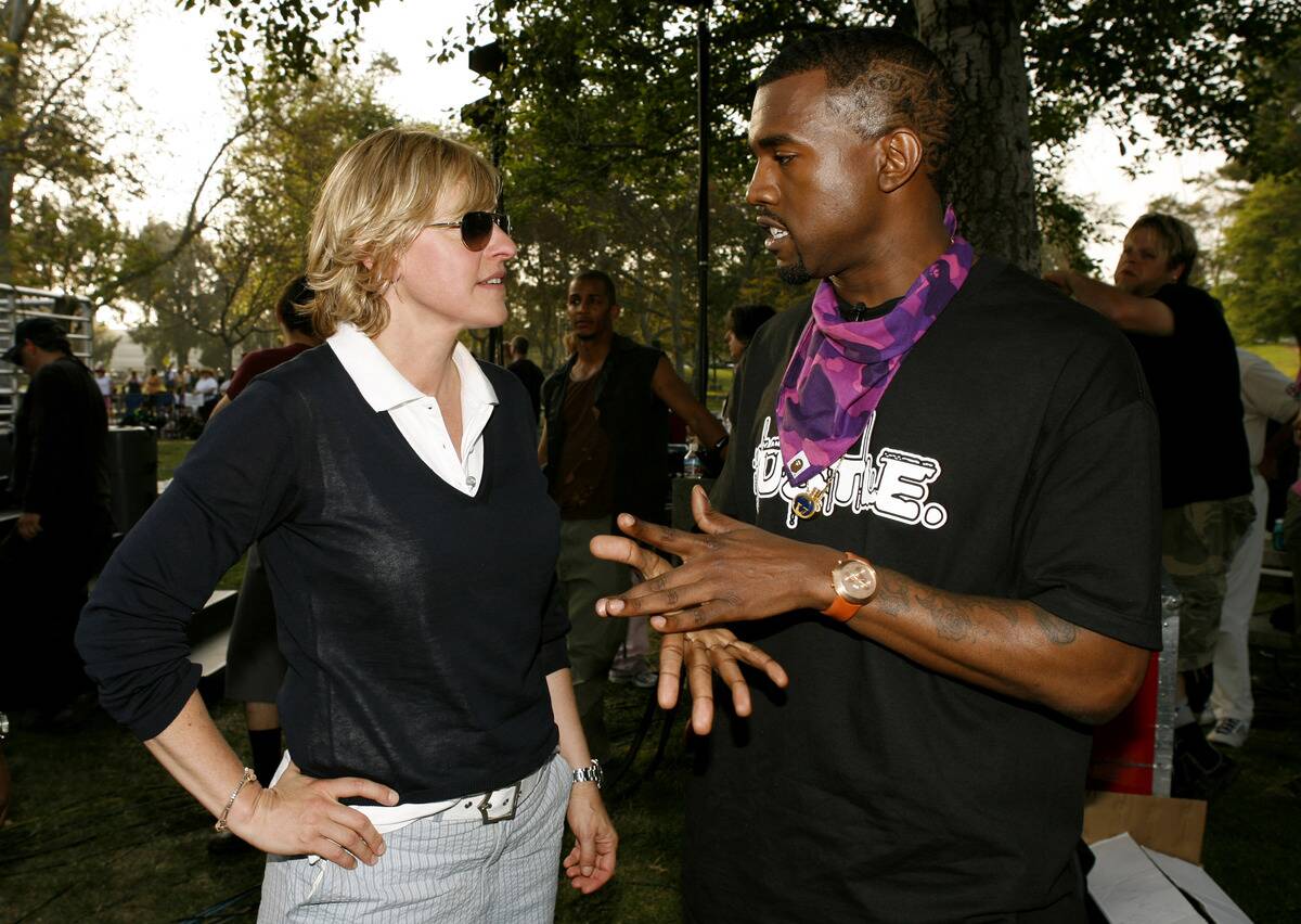 The Ellen DeGeneres Show Films the Second Annual Ellen in the Park with Kanye West