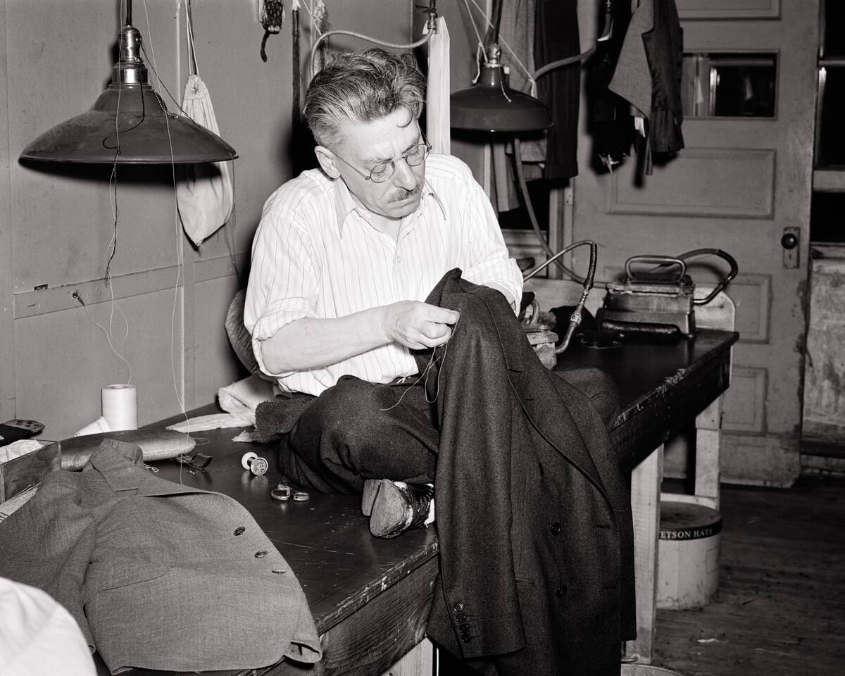 1940s Middle-Aged Man A Tai...