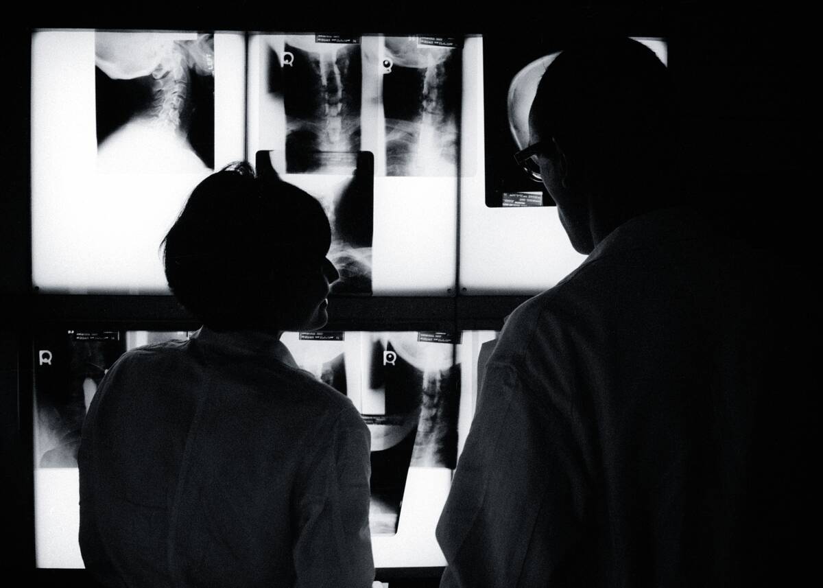 1970s Silhouetted Anonymous...