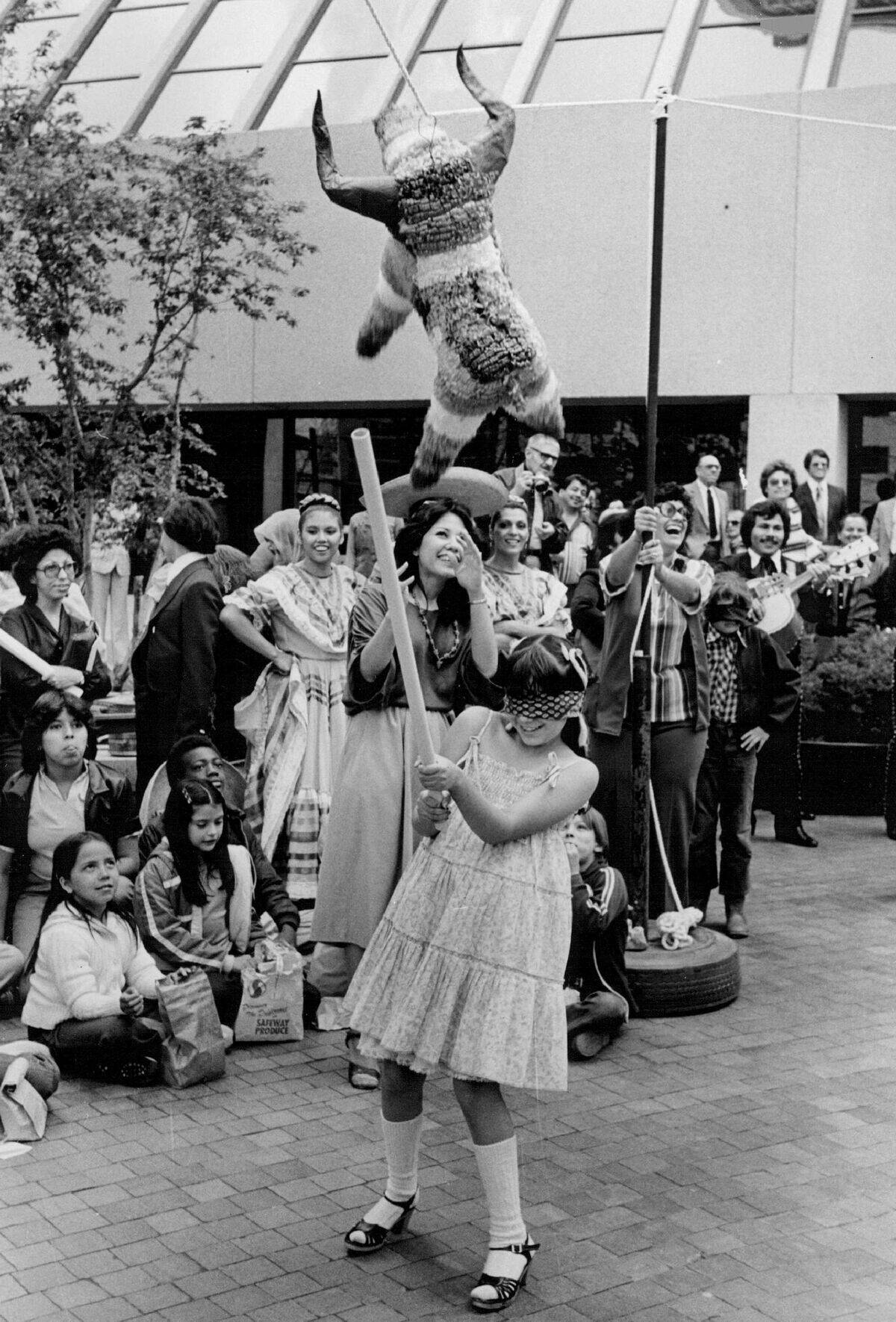 5-1980, MAY 5 1980; Pinatas; Matilda Ibarra, 9 3rd grade Green Lee Ele School.;