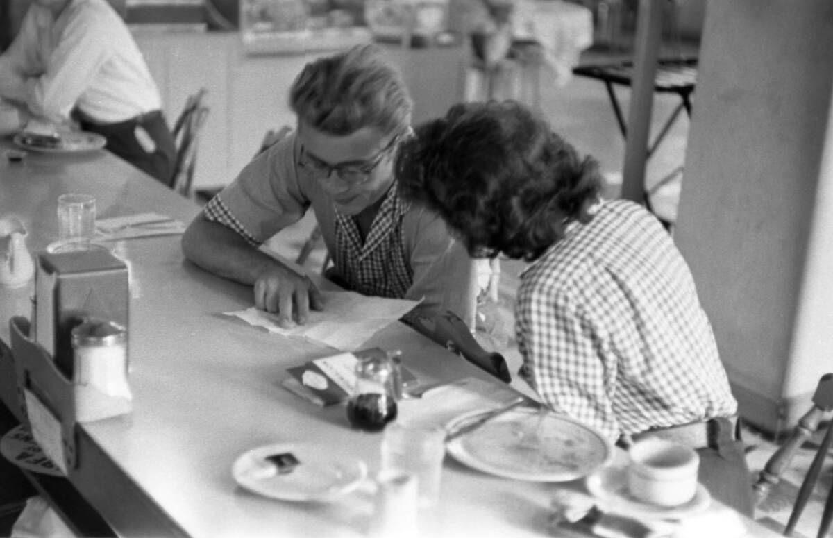 A Break During The Filming of The Filming of Giant