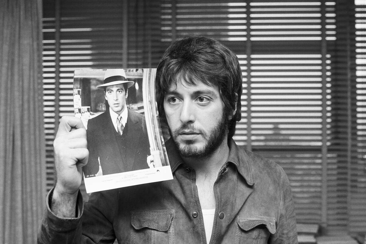 Al Pacino Holding Photo of Himself