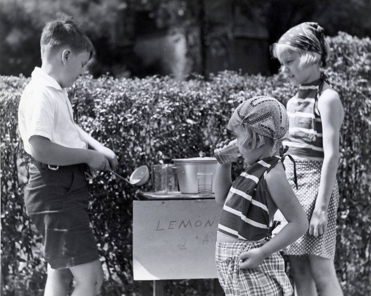 Children With Their Lemonade Stand