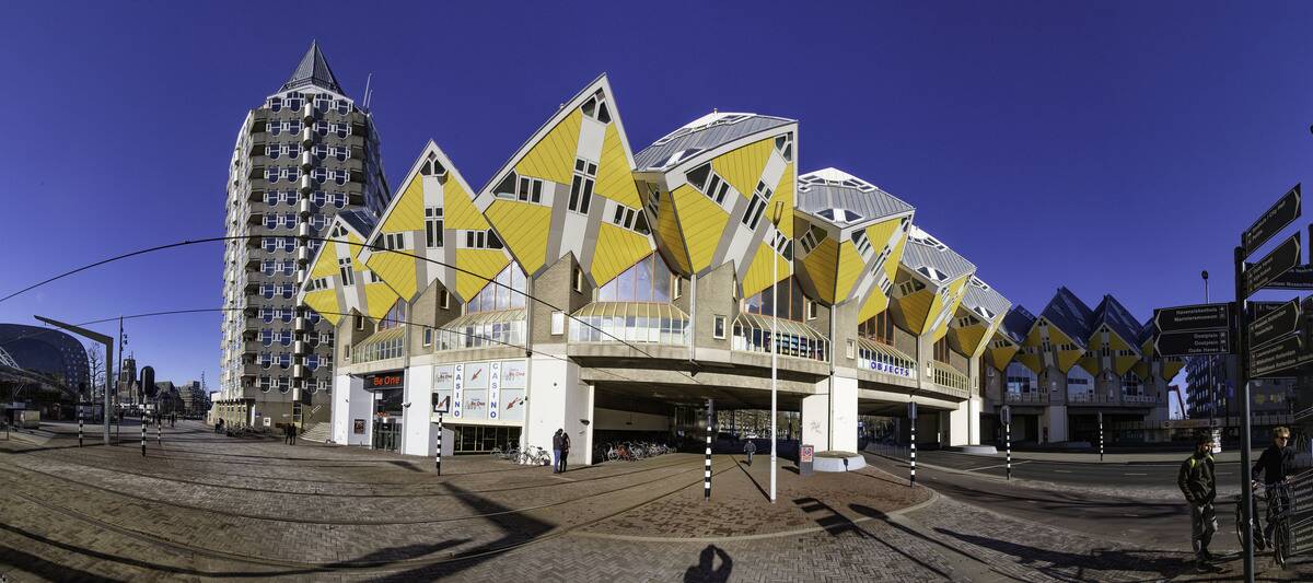 Cube houses in Rotterdam, Netherlands
