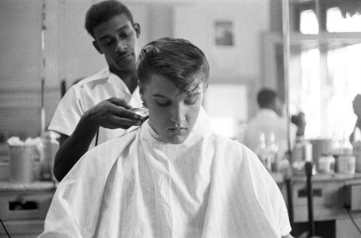 Elvis Presley Gets A Haircut