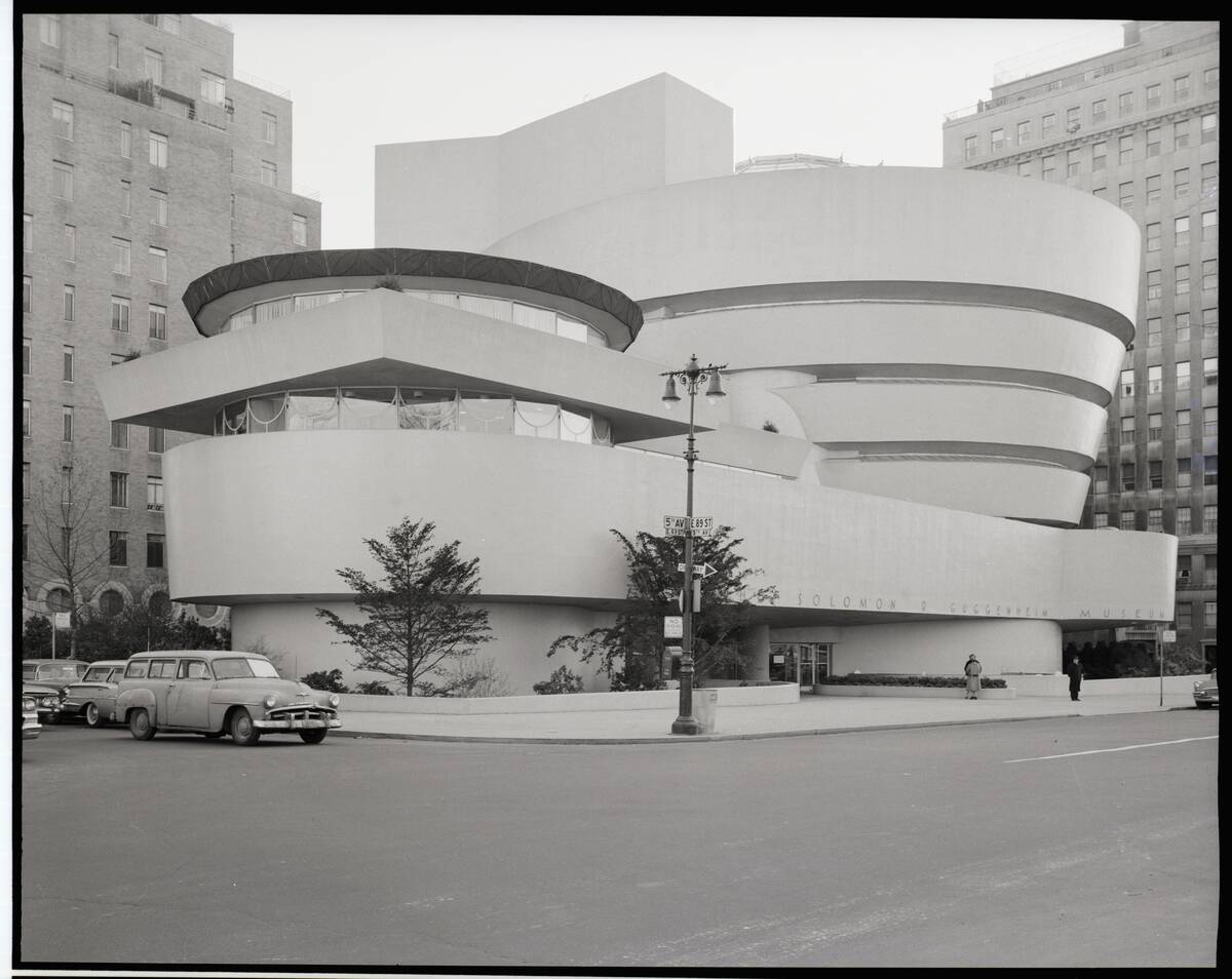 Exterior View Of Guggenheim Museum