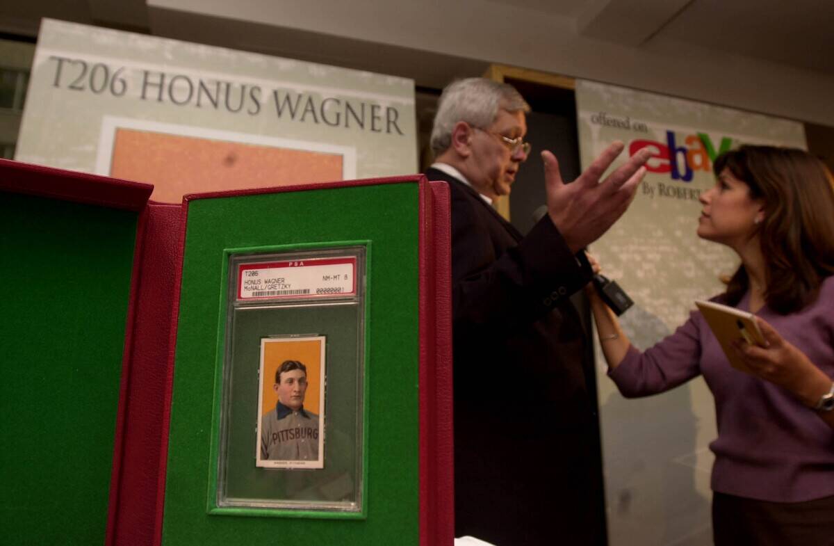 Famous Baseball Card of Honus Wagner Goes to Auction