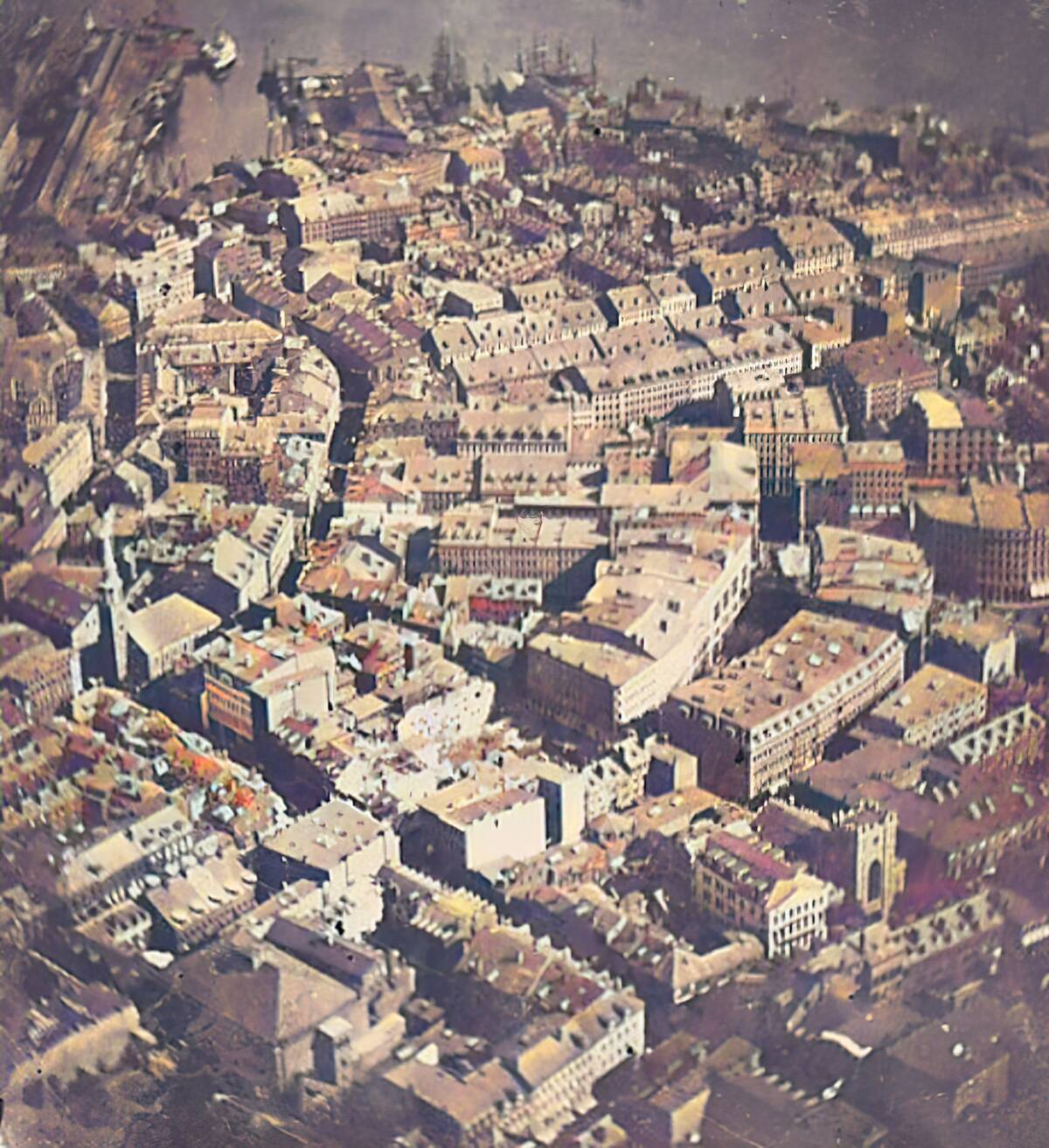 First Aerial Photograph (Colorized)