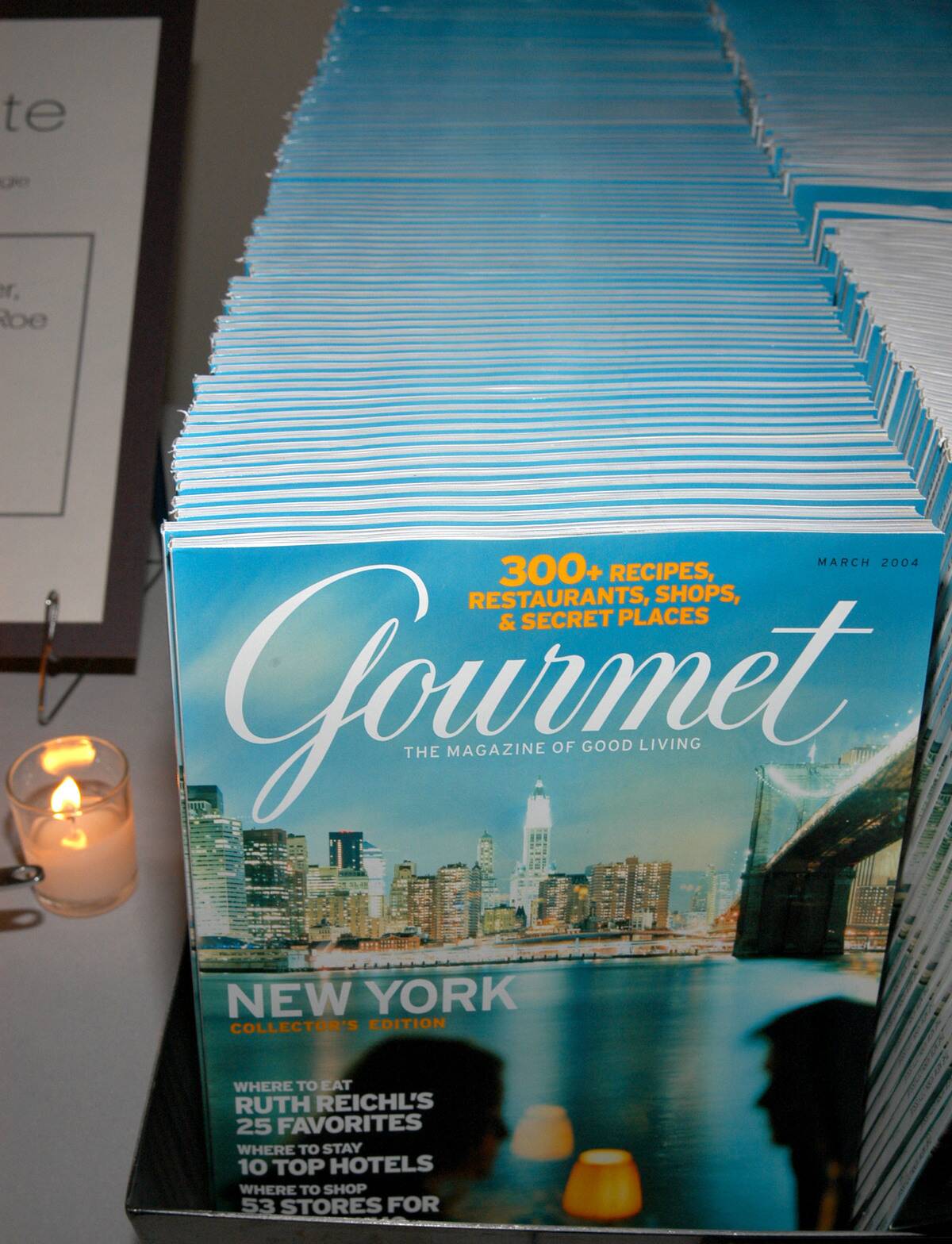 Gourmet Magazine Celebrates Release of the March 2004 New York Issue with World's Greatest Chefs