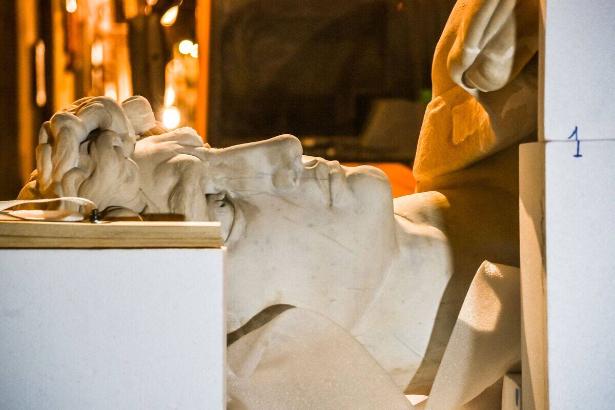 ITALY-UAE-CULTURE-ART-SCULPTURE-MICHELANGELO-SCIENCE-TECHNOLOGY