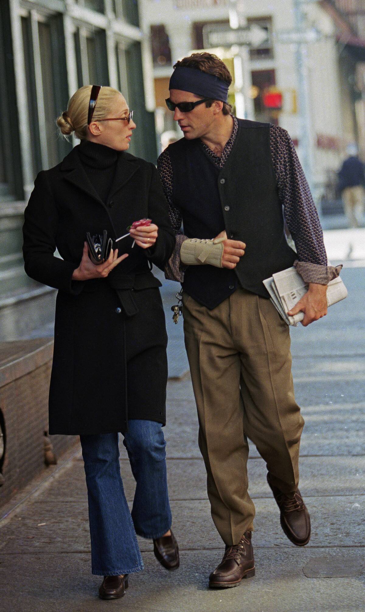 John John kennedy and his wife Carolyn in New York