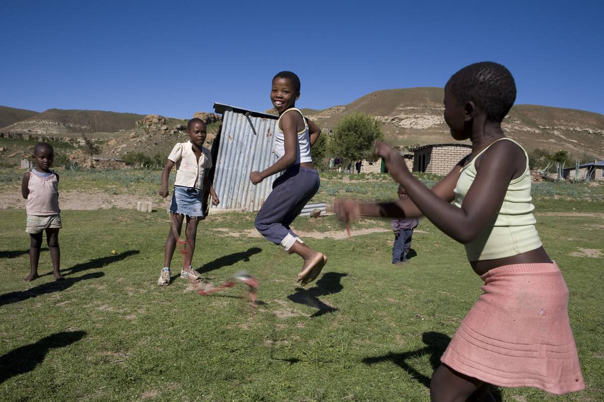 Lesotho - Children play