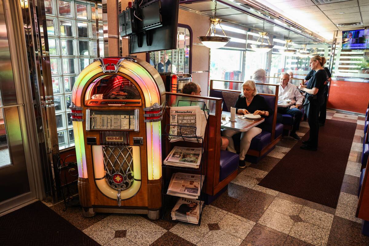 Long Island diner with Rock-ola jukebox