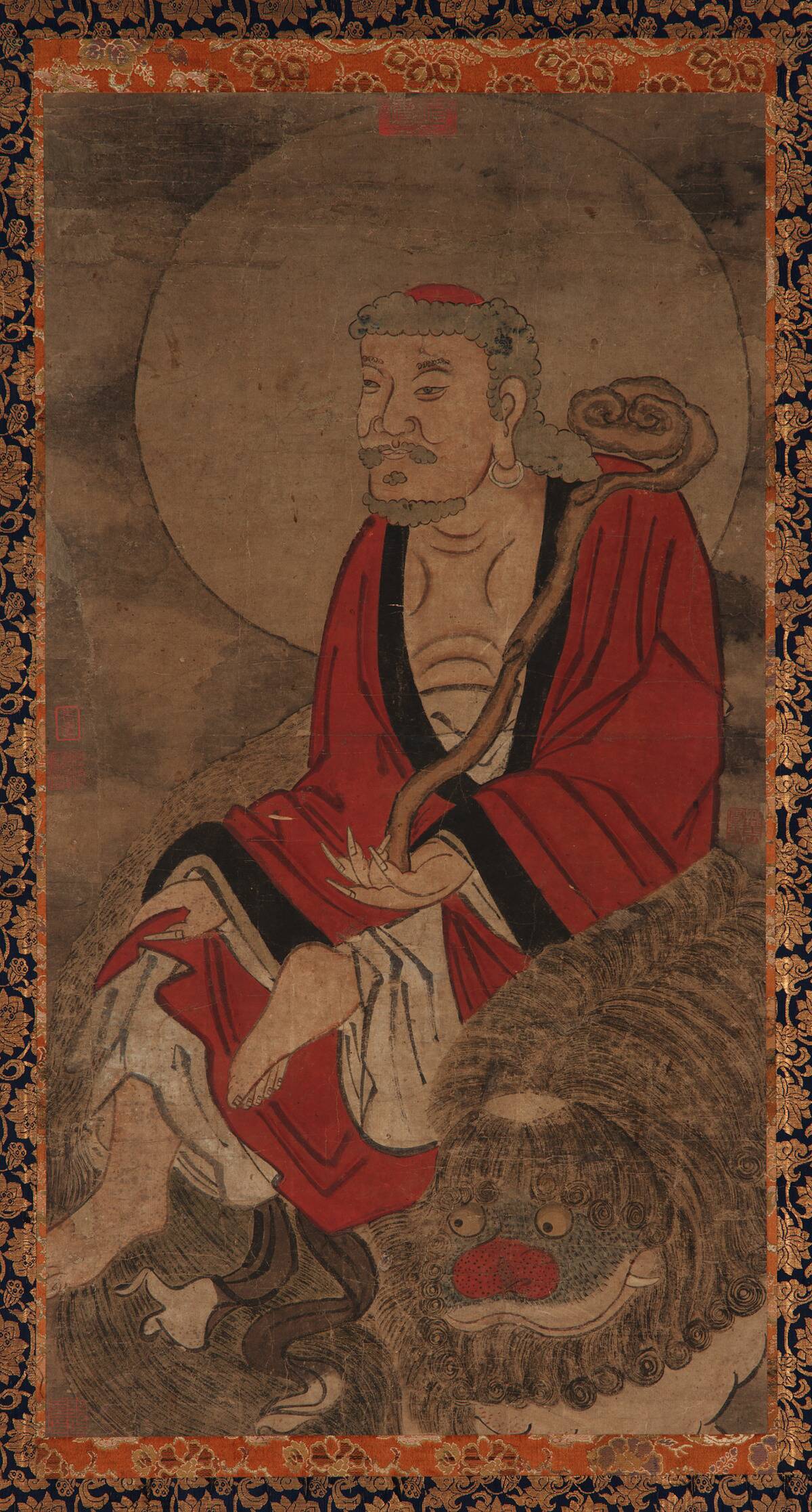 Luohan And Lion