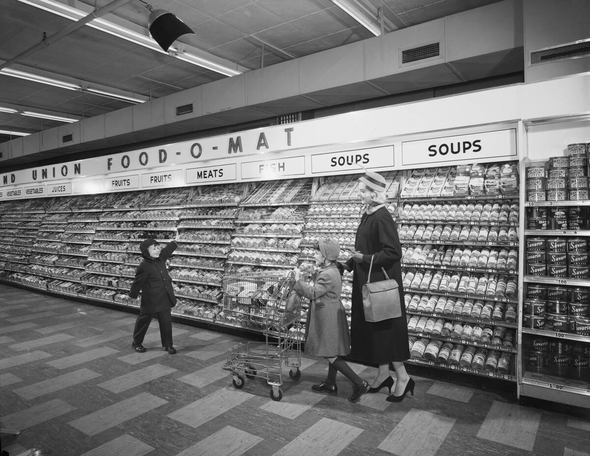 Mother with Two Children Shopping