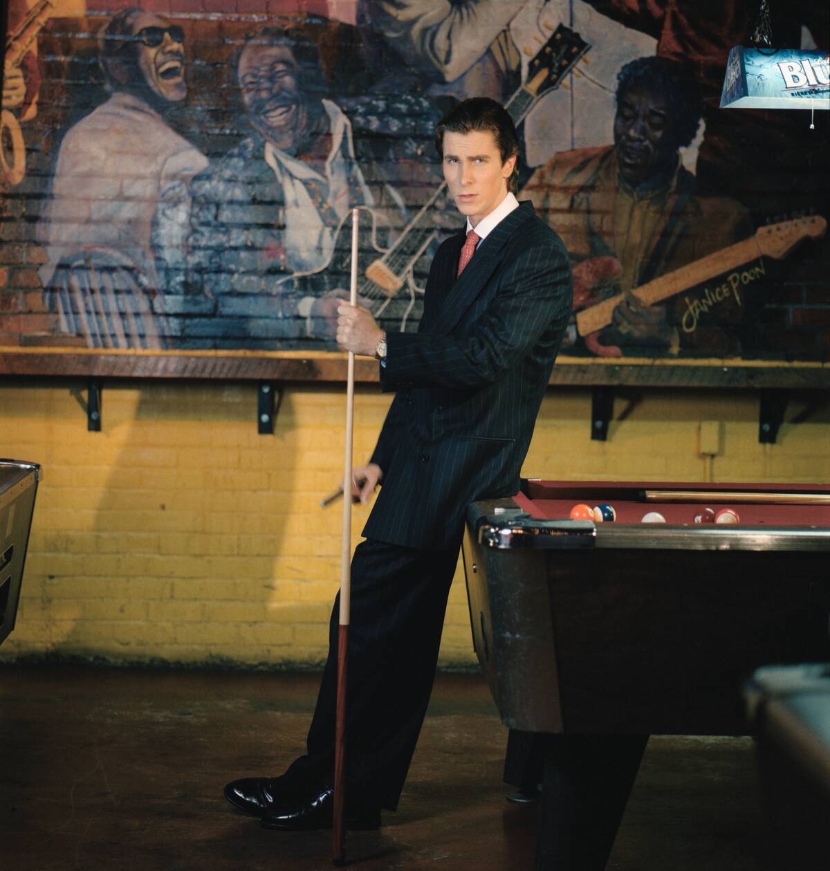 On the set of American Psycho