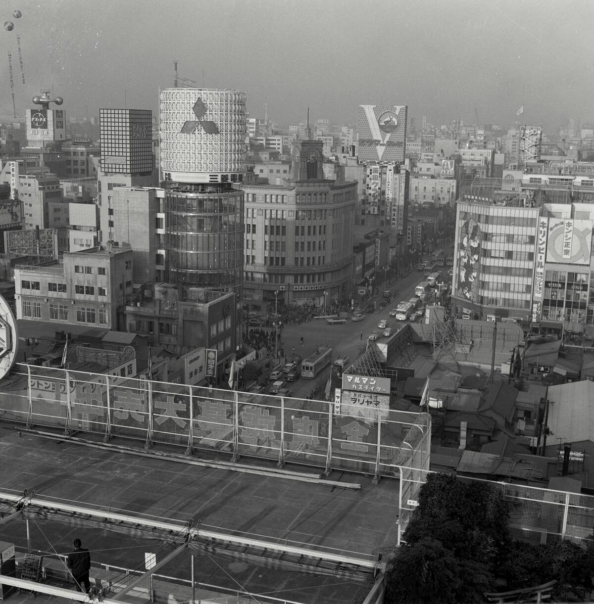 Roof view in Ginza Tokyo Japan