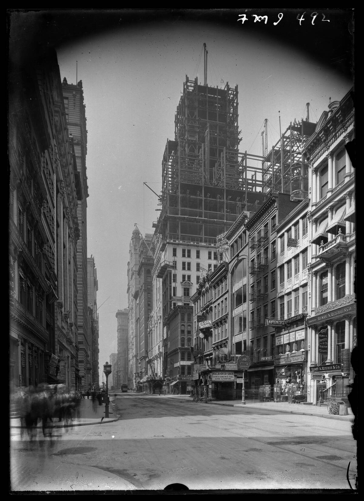 Singer Building Under Construction