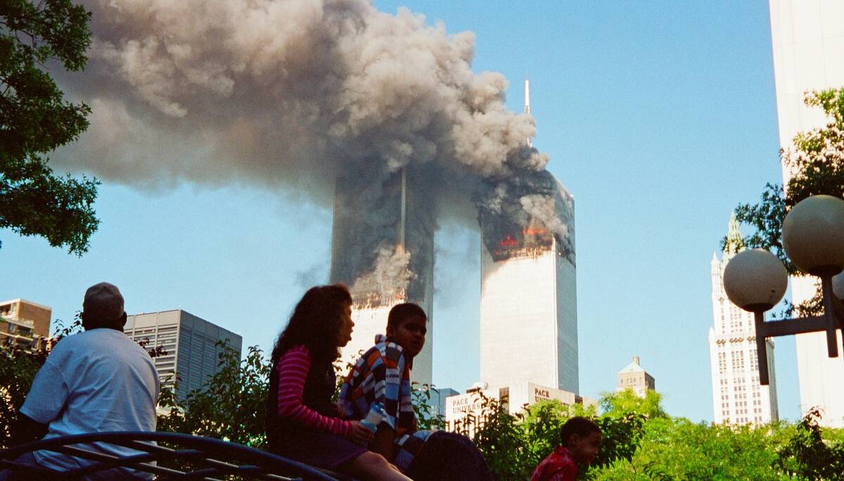 Smoke From The World Trade Center On September 11