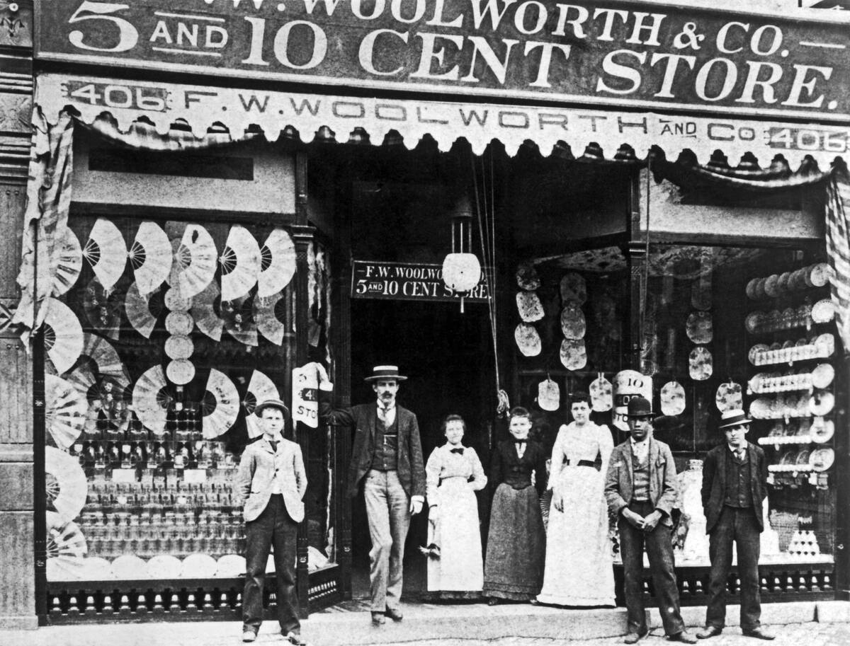 Staff Outside A Woolworth 5 & 10 Cent Store
