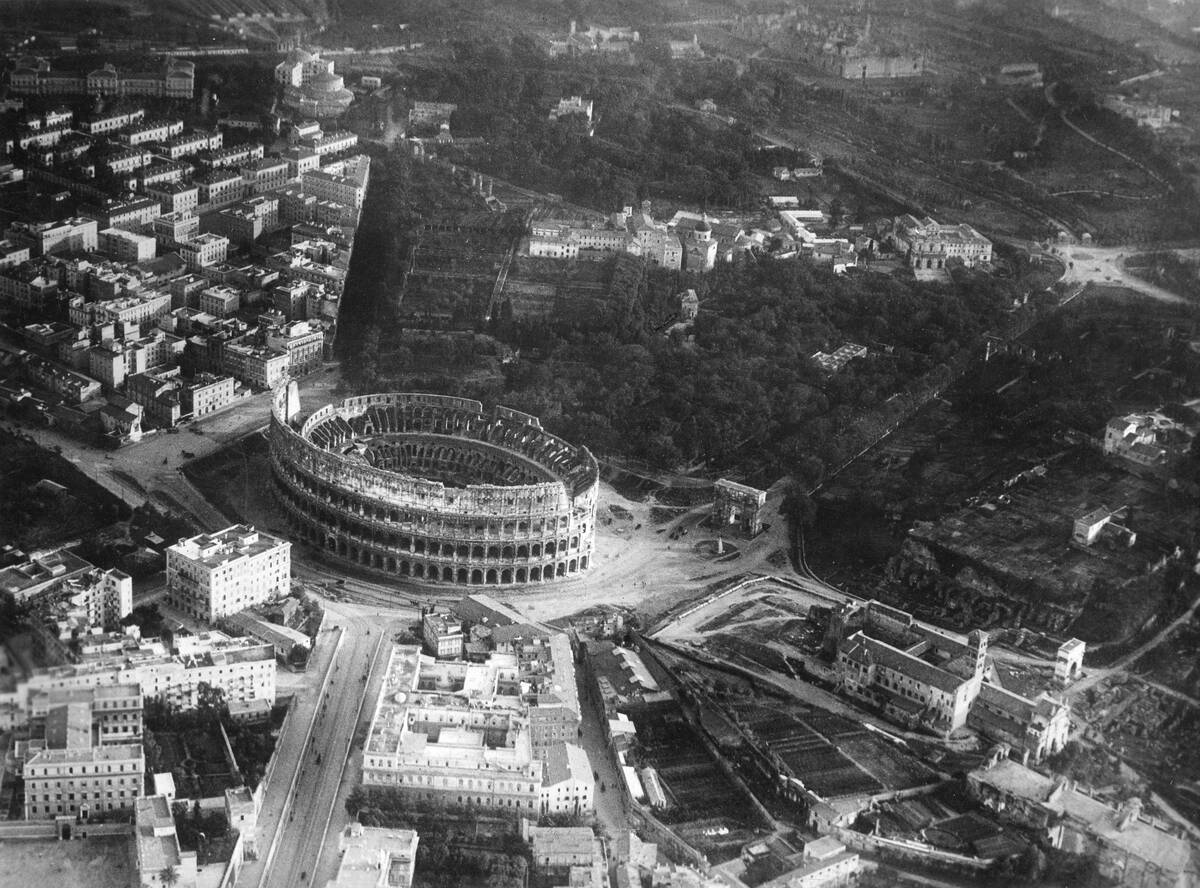 The Colosseum From The Air